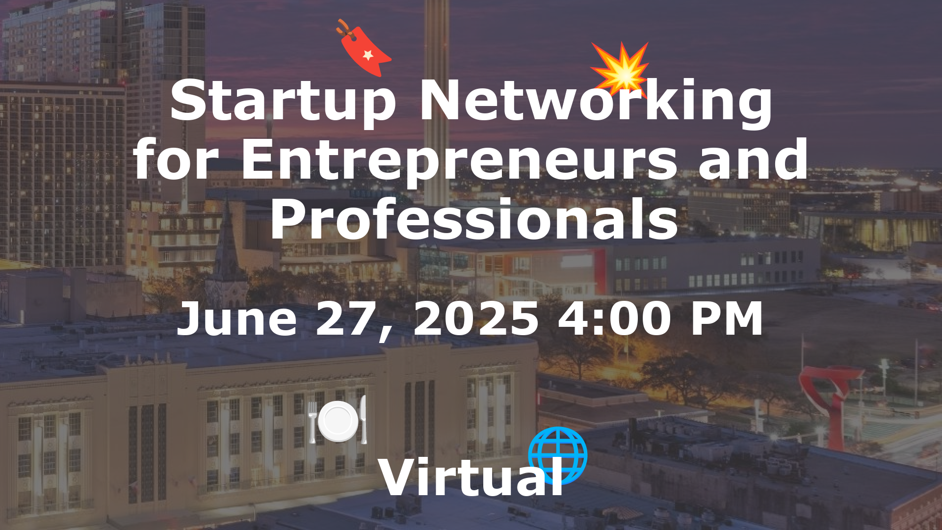 Startup Networking for Entrepreneurs and Professionals event image